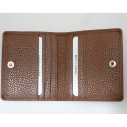 BROWN LEATHER CREDIT CARD CASE